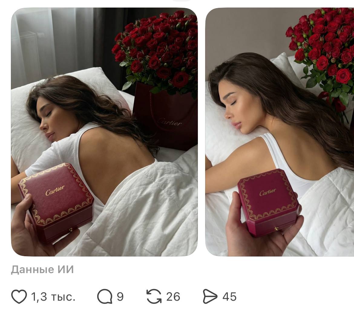 Пост в Threads 1.3к лайков